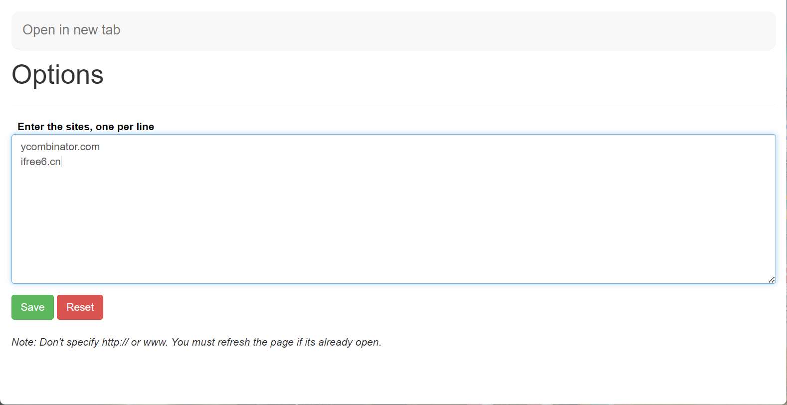 【浏览器插件】Open in new tab | 艾自由网 | ifree6.cn